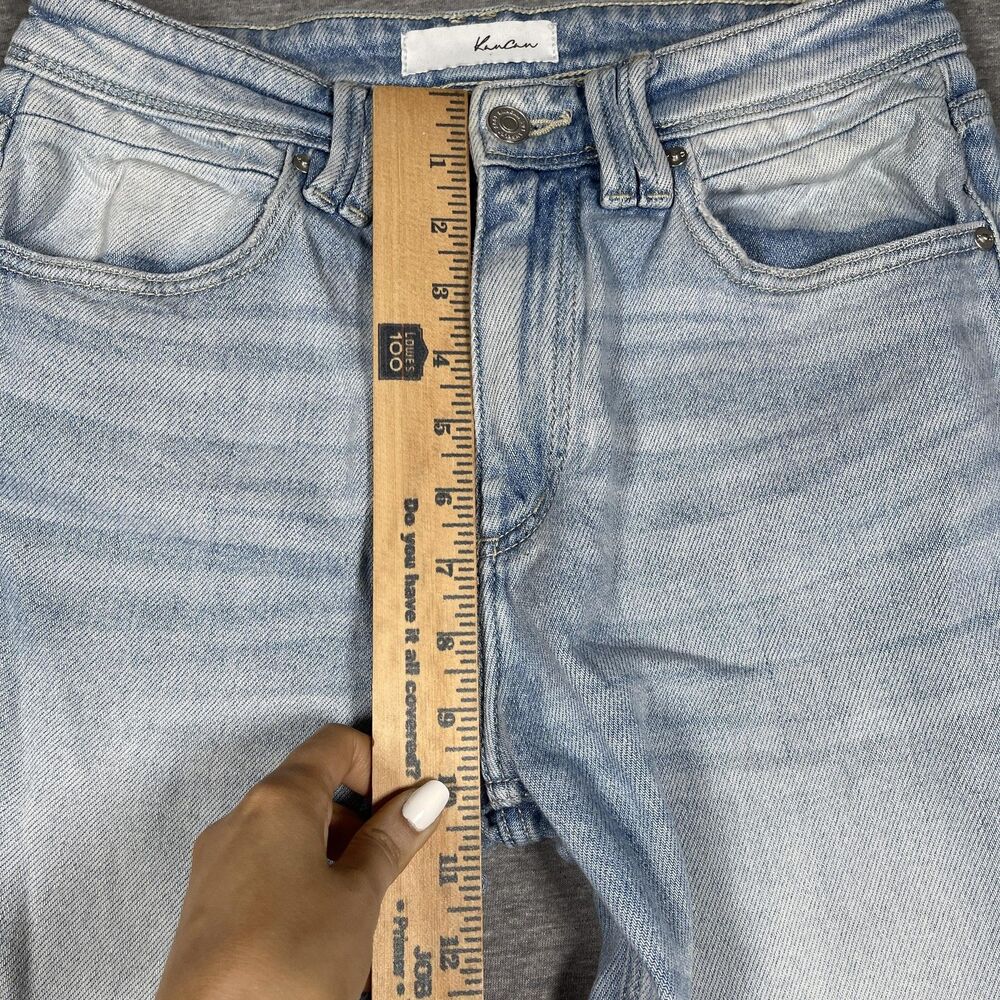 KanCan Jeans Womens 5/26 Blue Flared Mid Rise Light Wash Denim Y2K - Picture 4 of 10